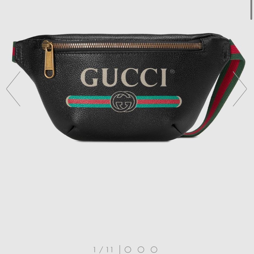 Gucci print small belt bag
